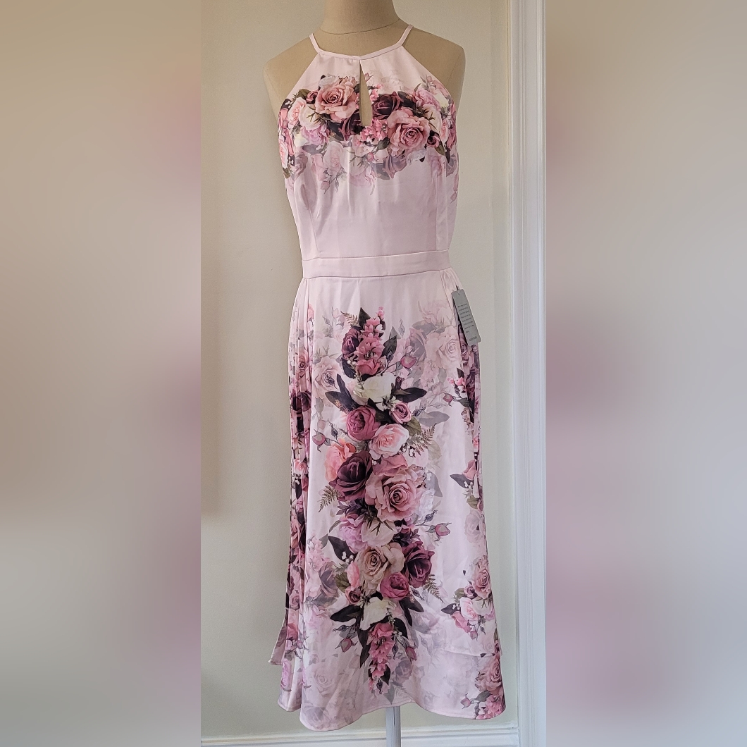 Chi Chi London Satin Dress. Size: 12